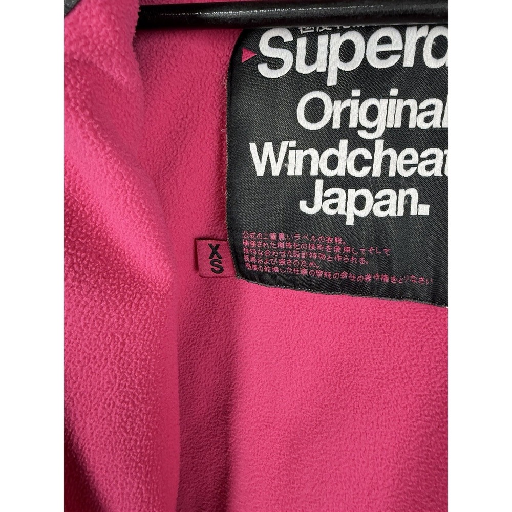 SUPERDRY Womens Windcheater Hooded Windbreaker Jacket Japan Size XS Gray - Picture 3 of 8